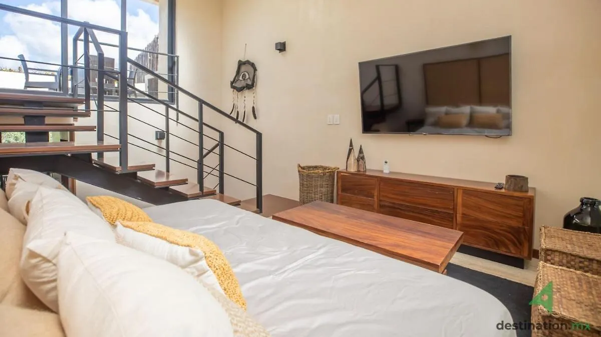 Apartment Bungalos Village 2 Bdr Penthouse With Private Pool And Roof Tulum